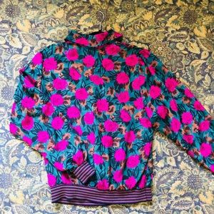 Vintage Russ Floral Blouse Size 10